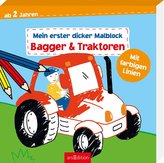 Mein erster dicker Malblock - Bagger & Traktoren
