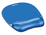 FELLOWES podložka pod myš a zápěstí CRYSTAL gelová modrá