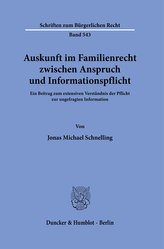 Auskunft im Familienrecht zwischen Anspruch und Informationspflicht.