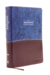 NIV, the Woman's Study Bible, Imitation Leather, Blue/Brown, Full-Color: Receiving God's Truth for Balance, Hope, and Transforma
