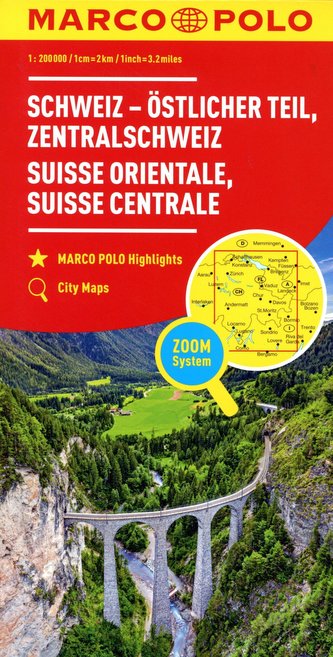MARCO POLO Regionalkarte Schweiz Blatt 02 Schweiz, östlicher Teil 1:200 000