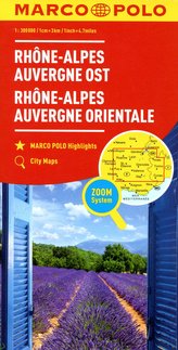 MARCO POLO Regionalkarte Frankreich: Rhône-Alpes, Auvergne Ost 1:300 000