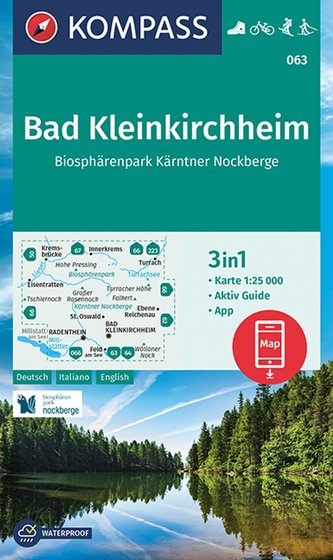 KOMPASS Wanderkarte 063 Bad Kleinkirchheim, Biosphärenpark Kärntner Nockberge 1:25000