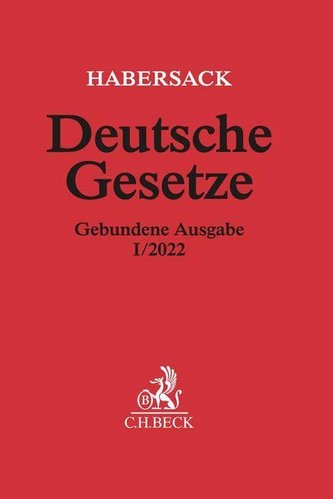 Deutsche Gesetze Gebundene Ausgabe I/2022