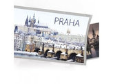 Pohled s dárkem: Praha - zimní s magnetkou