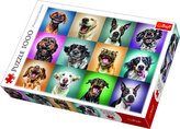 Veselé psí portréty: Puzzle 1000 dílků