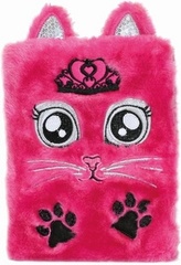 Plyšový deník Růžová kočka