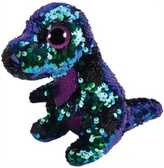 Beanie Boos Flippables Crunch Purple green dinosaur