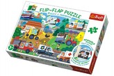 Puzzle 36 dílků Flip-flap Auta