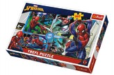 Puzzle Spiderman zachraňuje Disney koláž 41x27,5cm 160 dílků v krabici 29x19x4cm