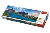 Puzzle Lofoten Archipelago, Norsko panorama 500 dílků 66x23,7cm v krabici 40x13x4cm