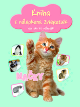 Kniha s nálepkami zvieratiek Mačky