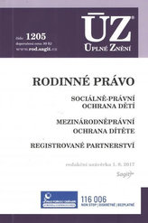 ÚZ č. 1205 - Rodinné právo, ochrana dítěte a rodiny, registrované partnerství