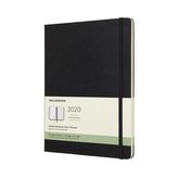 Moleskine: Plánovací zápisník 2020 tvrdý černý XL