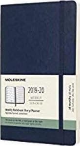 Moleskine: Plánovací zápisník 2019-2020 měkký modrý L