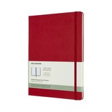 Moleskine: Plánovací zápisník 2020 tvrdý červený XL