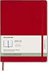 Moleskine: Plánovací zápisník 2019-2020 měkký červený XL