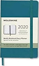 Moleskine: Plánovací zápisník 2020 tvrdý světle zelený S