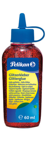 Pelikan - Lepidlo glitrové 60ml červené