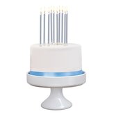 SusyCard - Dortové narozeninové svíčky stříbrné, 10 ks