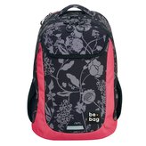 be.bag - Studentský batoh be.active, květy