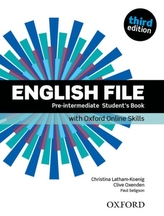 English File 3rd edition Pre-Intermediate Student´s book with Oxford Online Skills (without iTutor CD-ROM)