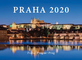 Kalendář nástěnný 2020 - Praha / Prague / Prag, 33,5 x 29 cm