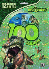 100 samolepek Dino