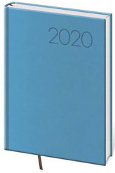 Diář 2020 - Print/denní A5/světle modrá