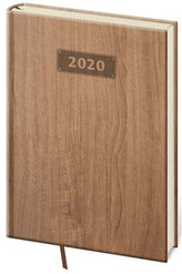 Diář 2020 - Wood/denní A5/světle hnědá