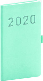 Kapesní diář Vivella Fun 2020 tyrkysový