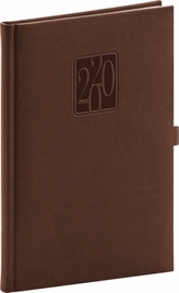 Týdenní diář Vivella Classic 2020 hnědý
