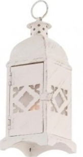 INTERIÉROVÁ LUCERNA S LED ČAJOVOU SVÍČKOU na baterie - ORNAMENT