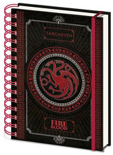 Zápisník Game of Thrones - Targaryen A5