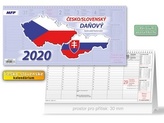 Vázankový Květy - stolní kalendář 2020