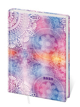 Diář 2020 B6 LYRA denní Mandala