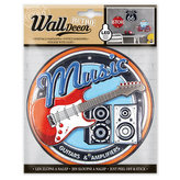 Wall decor Retro Music - samolepící svítící dekorace 18x23 cm