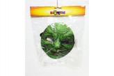 Maska čarodějnická plast zelená 17x19 v sáčku karneval