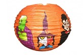 Lampion Halloween průměr 25cm v sáčku (bez hůlky) karneval
