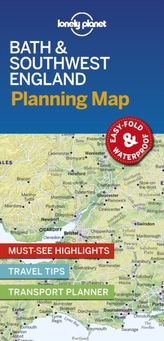  Lonely Planet Bath & Southwest England Planning Map