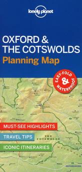  Lonely Planet Oxford & the Cotswolds Planning Map