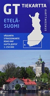  FINLAND SOUTHERN ETELSUOMI ROAD MAP