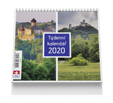 Hrady - stolní kalendář mini 2020