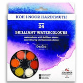 Koh-i-noor brilantní vodové barvy kulaté 24 barev