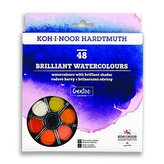 Koh-i-noor brilantní vodové barvy kulaté 48 barev