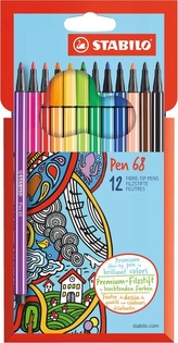 STABILO Pen 68 12 ks Kartónové Púzdro