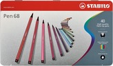 STABILO Pen 68 40 ks Kovové Pouzdro