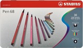 STABILO Pen 68 30 ks Kovové Pouzdro