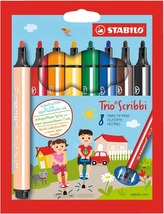 Fixa STABILO Trio Scribbi sada 8 ks v pouzdru