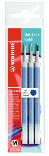 STABILO Gel Exxx Refill modrá 3 ks Eco Pack